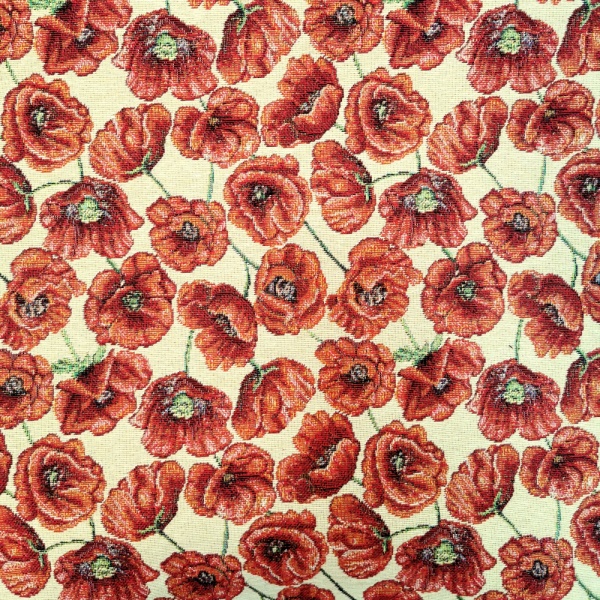 Tapestry Fabric - POPPYS